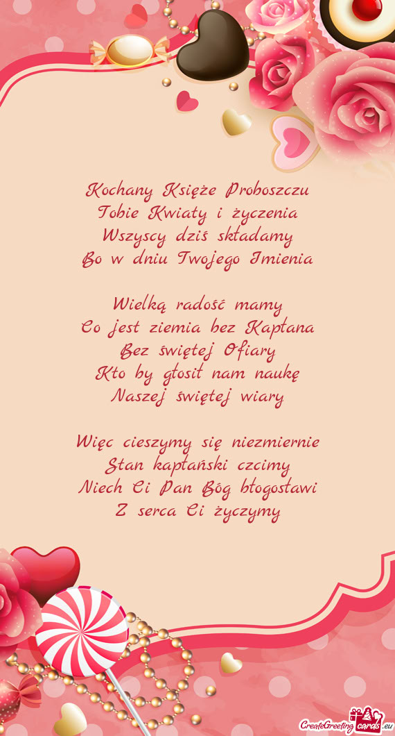 Kochany Księże Proboszczu