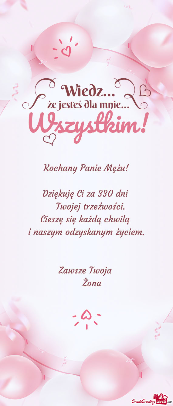 Kochany Panie Mężu