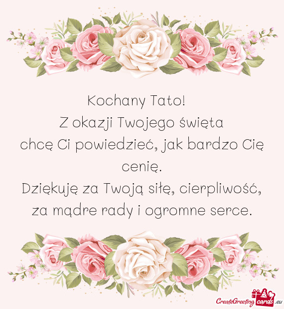 Kochany Tato! 🧡