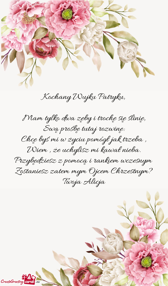 Kochany Wujku Patryku