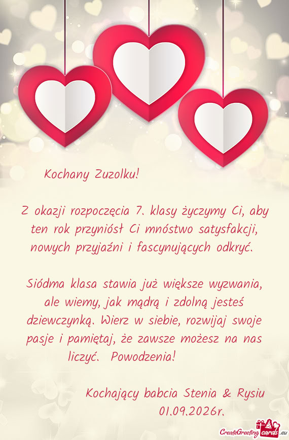 Kochany Zuzolku