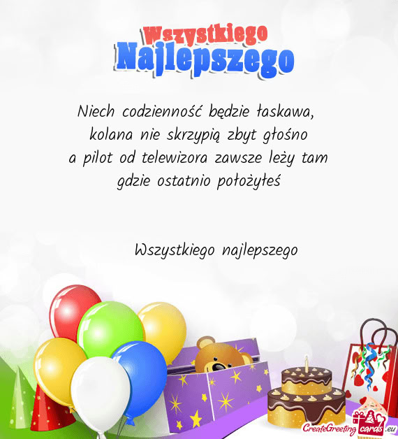 Kolana nie skrzypią zbyt głośno