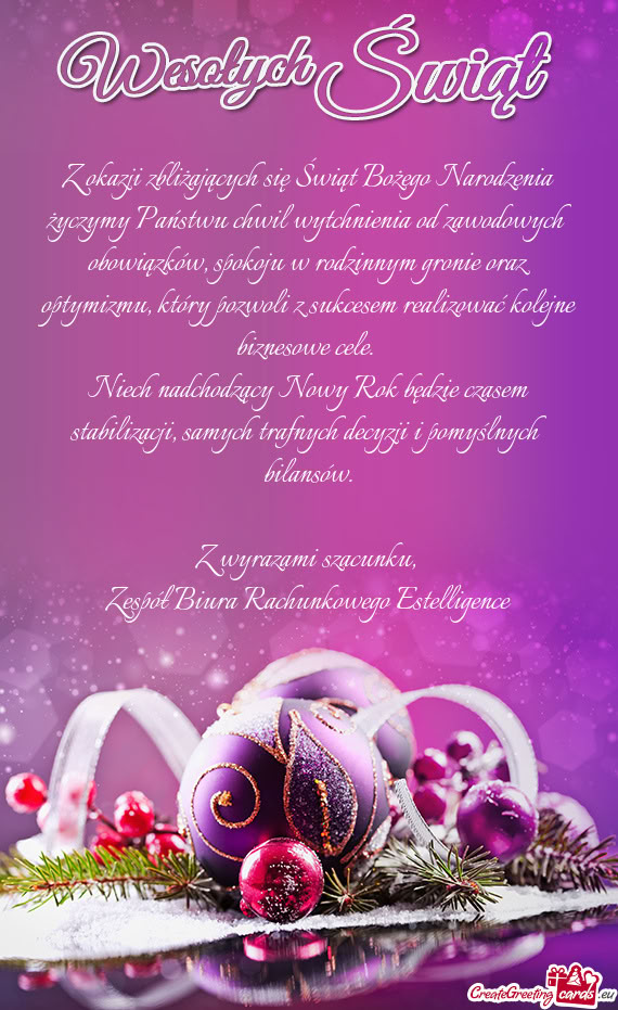 Kolejne biznesowe cele