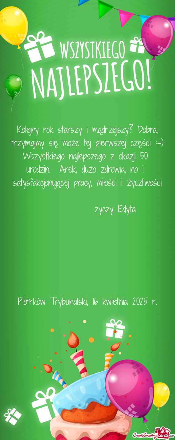 Kolejny rok starszy i mądrzejszy? Dobra, trzymajmy się może tej pierwszej części :-) Wszystkieg