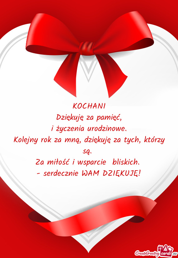 Kolejny rok za mną, dziękuję za tych, którzy są