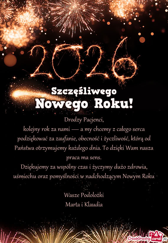 Kolejny rok za nami — a my chcemy z całego serca podziękować za zaufanie, obecność i życzliw
