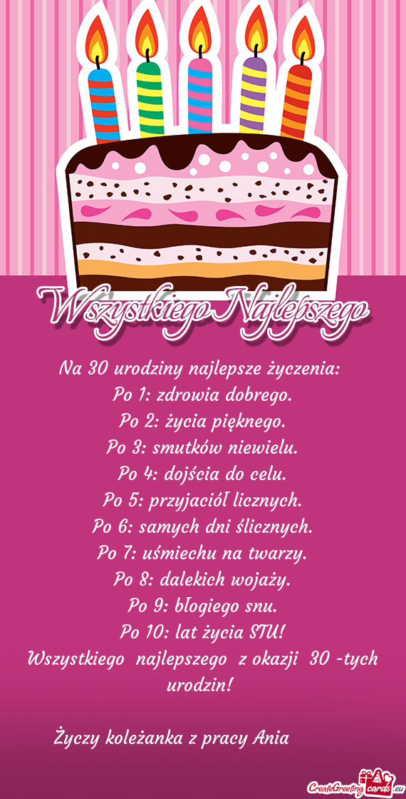 Koleżanka z pracy Ania😘🎉🎊💐