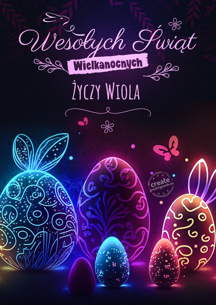 Kolorowej wielkanocy Wiola
