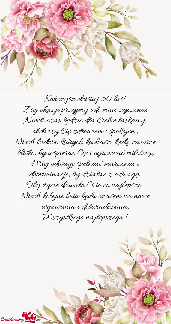 Kończysz dzisiaj 50 lat