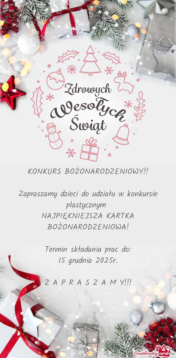 KONKURS BOŻONARODZENIOWY