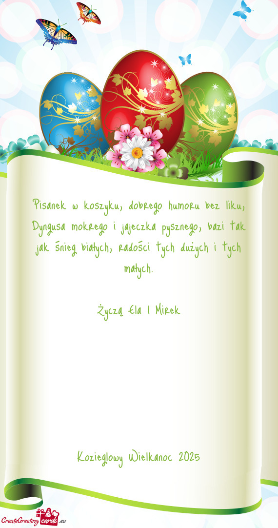 Kozieglowy Wielkanoc 2025