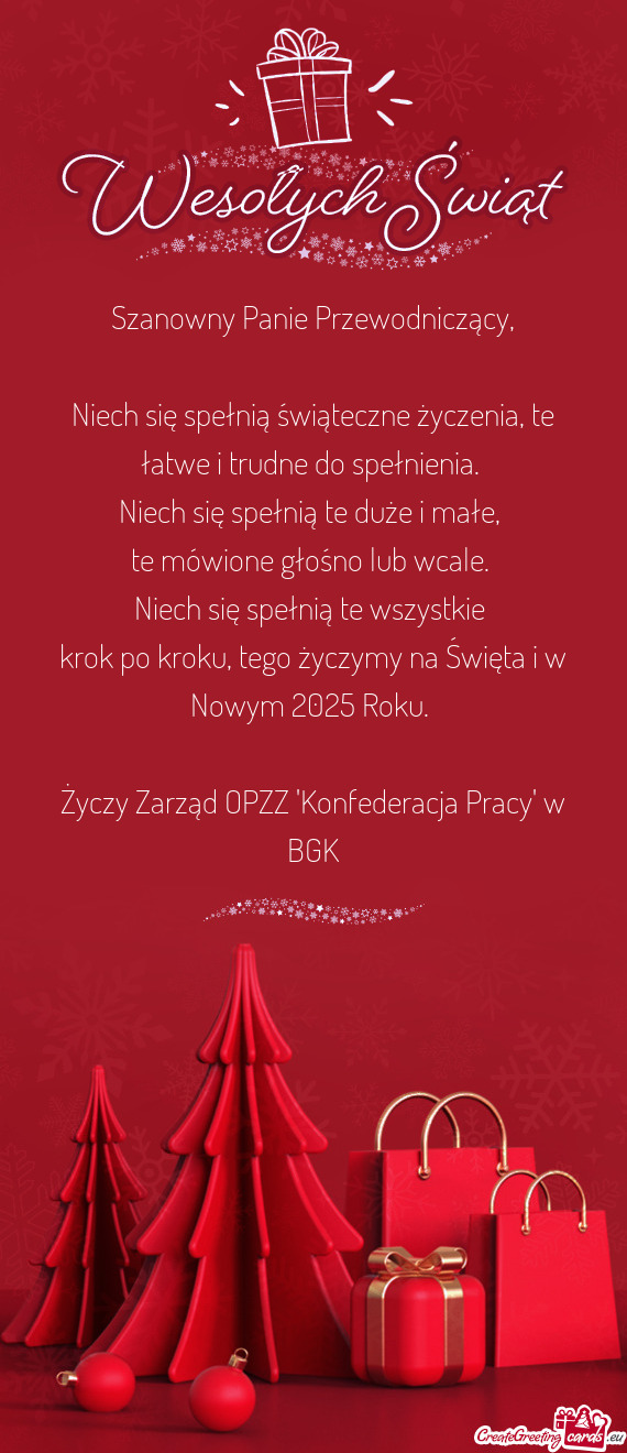 Krok po kroku, tego życzymy na Święta i w Nowym 2025 Roku