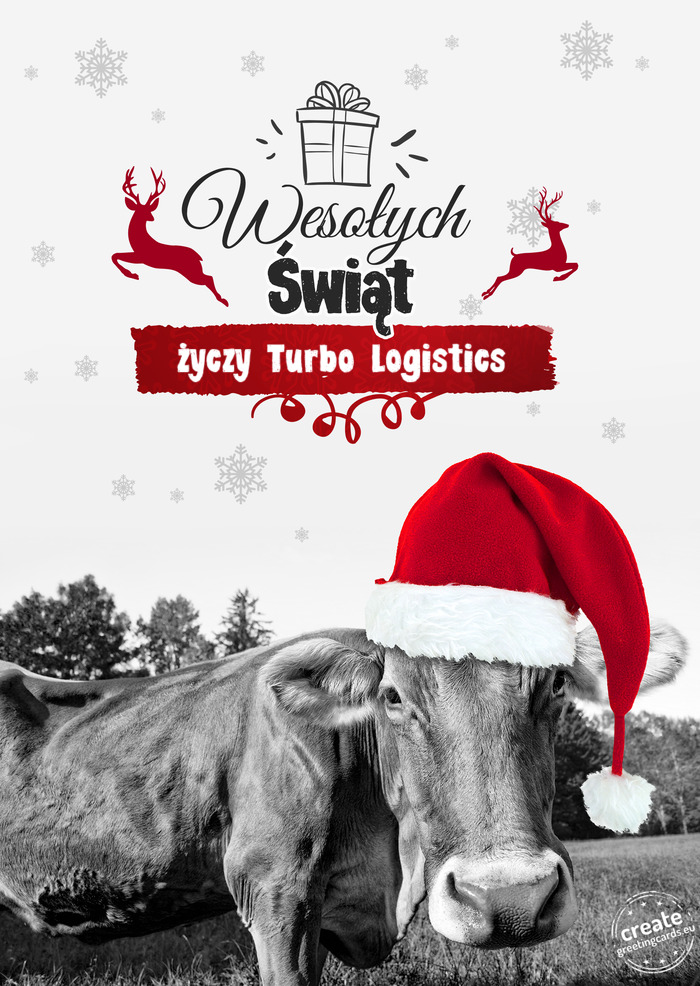 Krowa - Wesołych Świąt Turbo Logistics