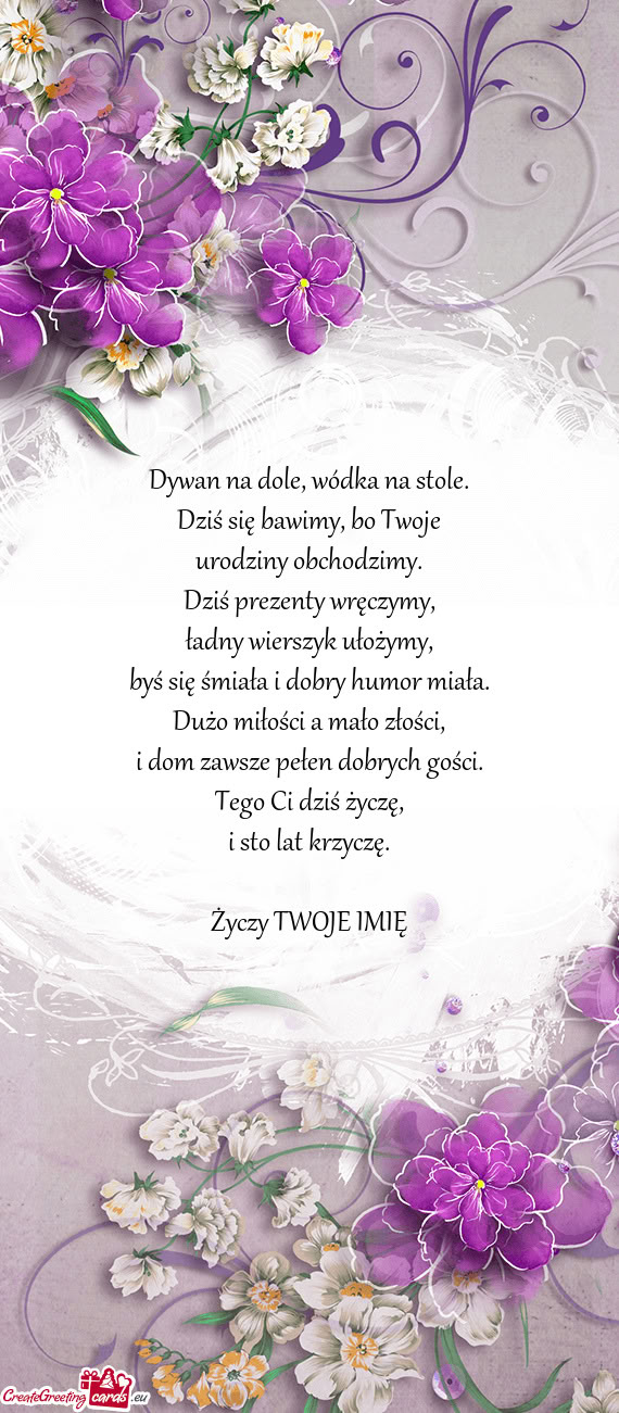 Krzyczę. Życzy