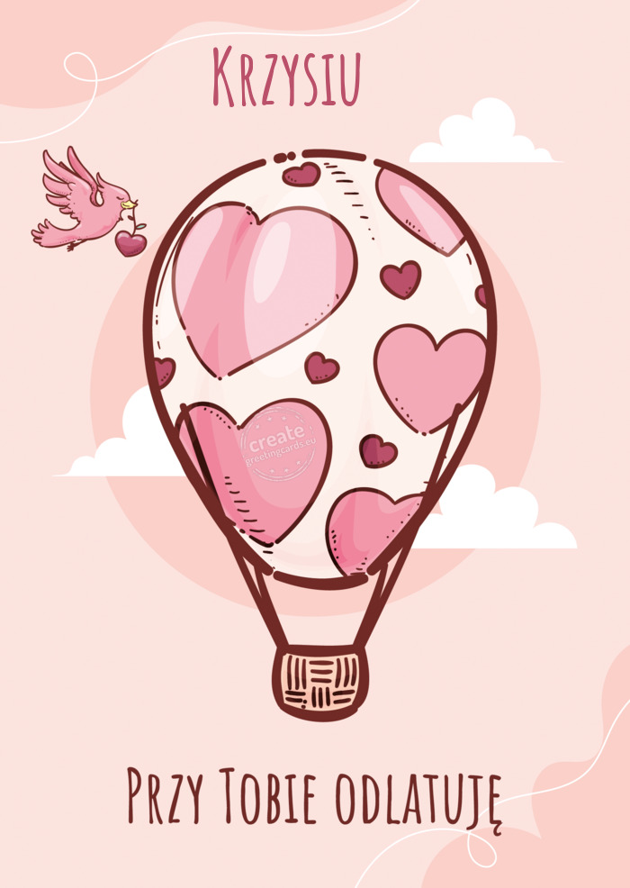 Krzysiu 🤗 przy tobie odlatuję