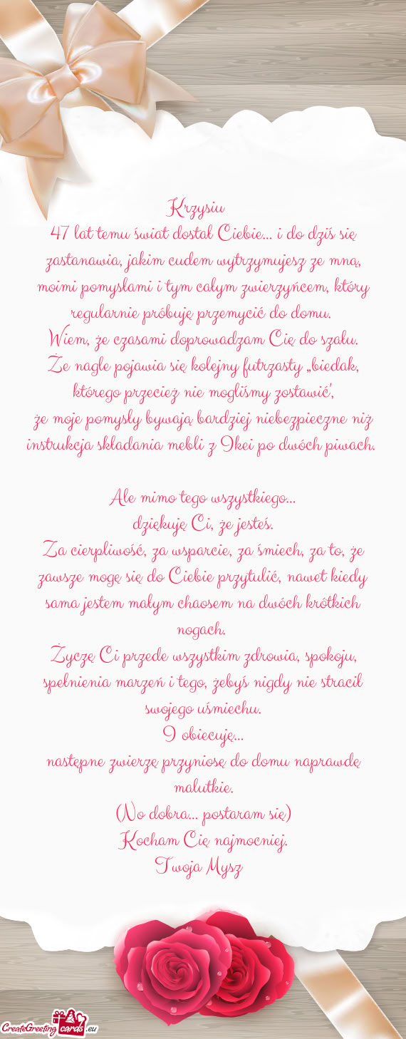 Krzysiu ❤️