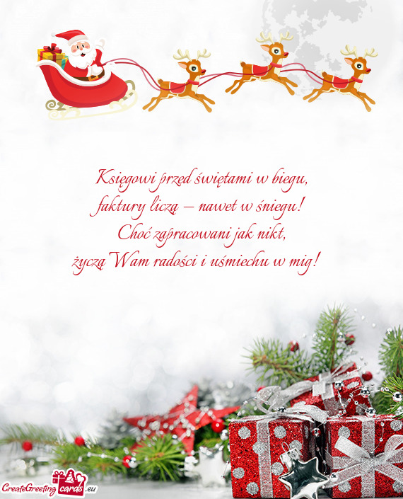 Księgowi przed świętami w biegu