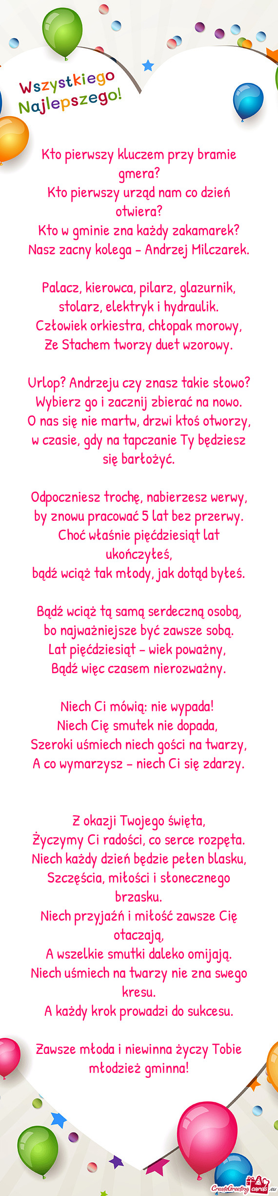 Kto pierwszy kluczem przy bramie gmera