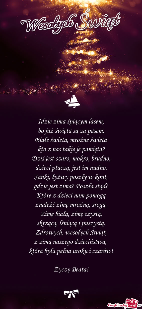 Która była pełna uroku i czarów! Beata