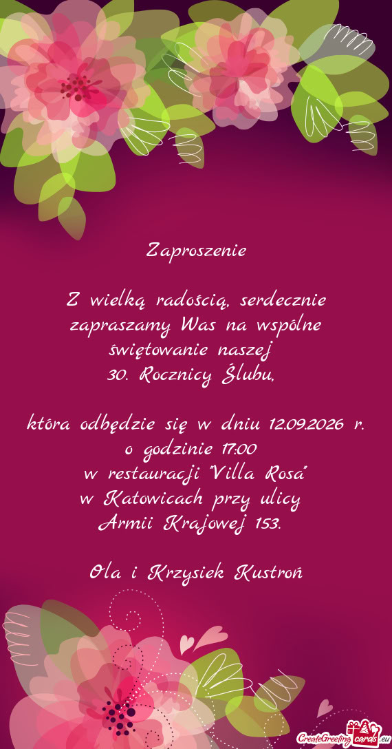 Która odbędzie się w dniu 12.09.2026 r. o godzinie 17:00