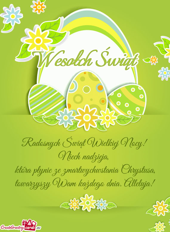 Która płynie ze zmartwychwstania Chrystusa, towarzyszy Wam każdego dnia. Alleluja