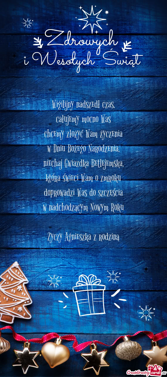 Która świeci Wam o zmroku doprowadzi Was do szczęścia w nadchodzącym Nowym Roku A