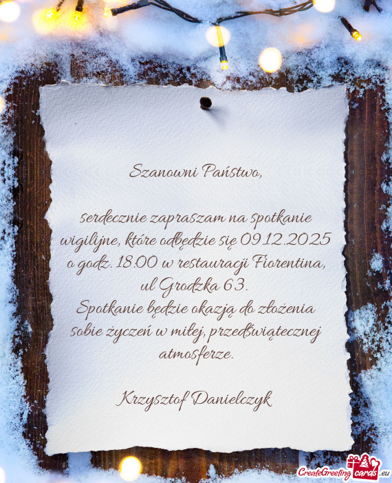 Które odbędzie się 09