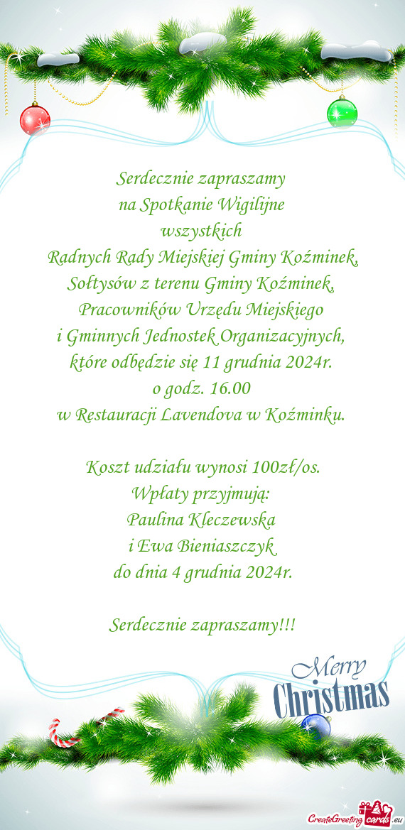 Które odbędzie się 11 grudnia 2024r