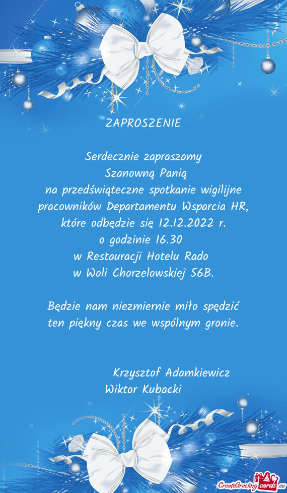 Które odbędzie się 12.12.2022 r