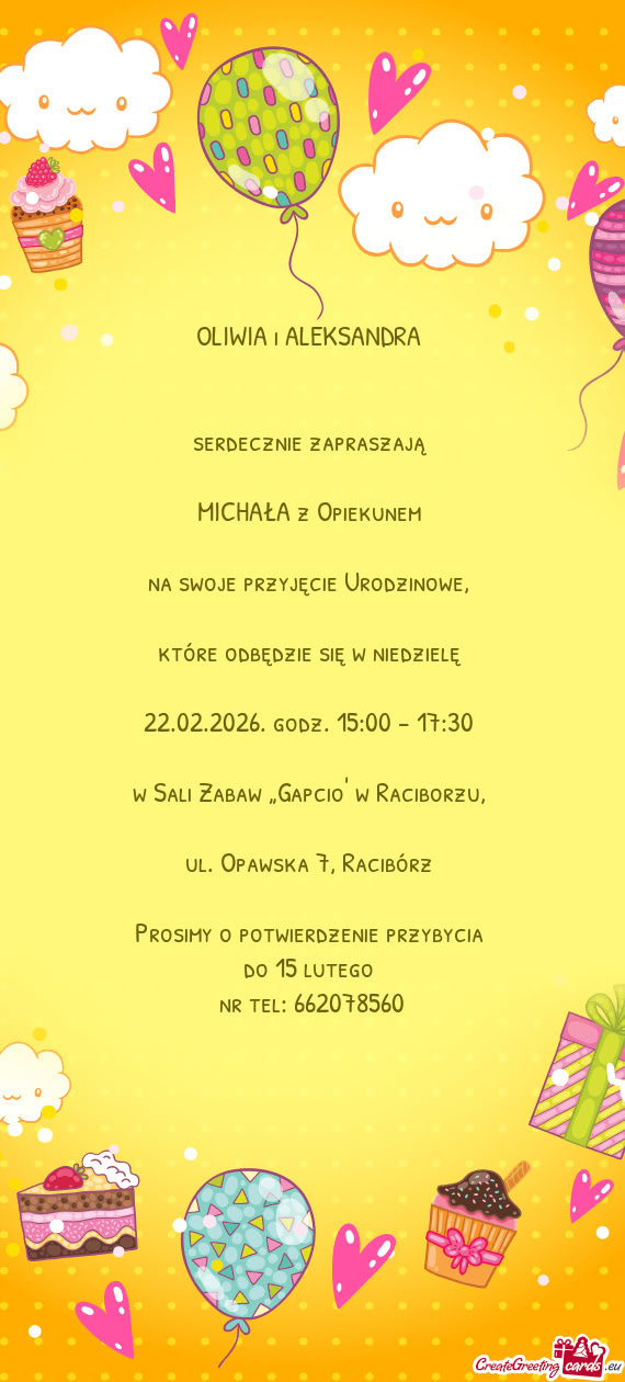 Które odbędzie się w niedzielę  22