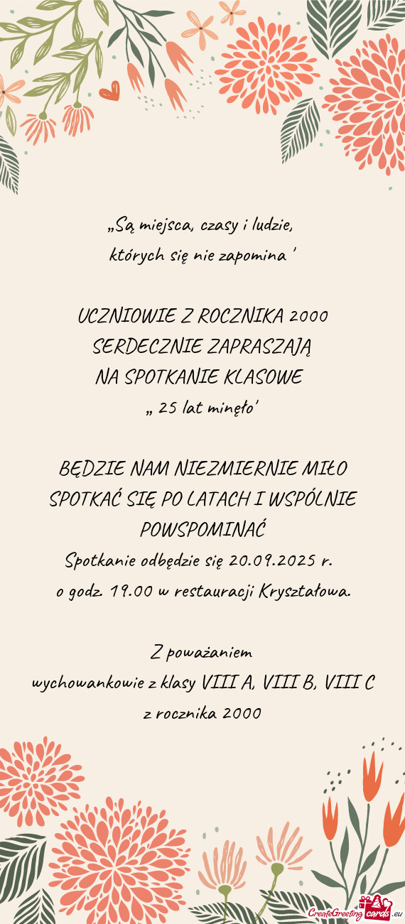 Których się nie zapomina ”