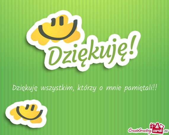 Którzy o mnie pamiętali