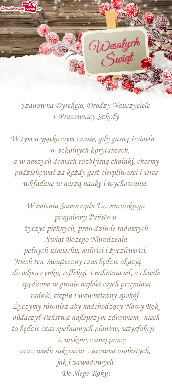 Ładane w naszą naukę i wychowanie