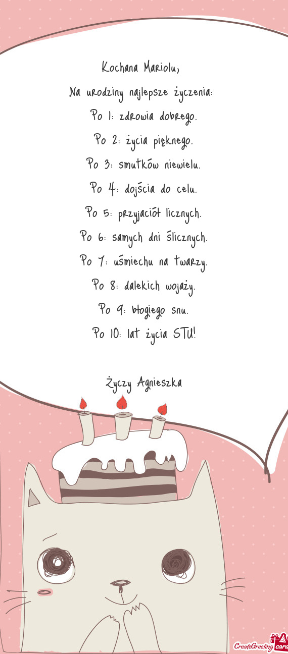 Lat życia STU! Agnieszka