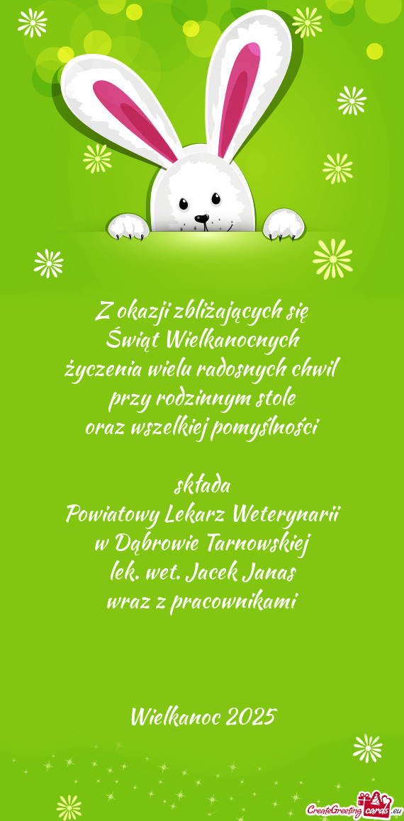 Lek. wet. Jacek Janas