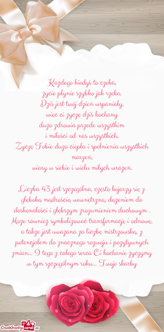 Liczba 43 jest szczególna, często kojarzy się z głęboką mądrością wewnętrzną, dążeniem