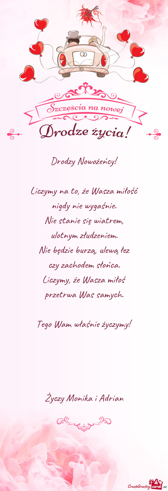 Liczymy na to, że Wasza miłość