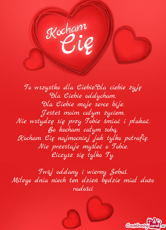 Liczysz się tylko Ty