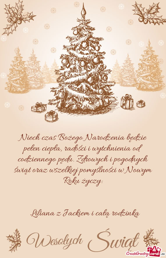 Liliana z Jackiem i całą rodzinką