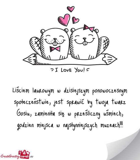 Liściem laurowym w dzisiejszym ponowoczesnym społeczeństwie, jest sprawić by twoja twarz Gosiu