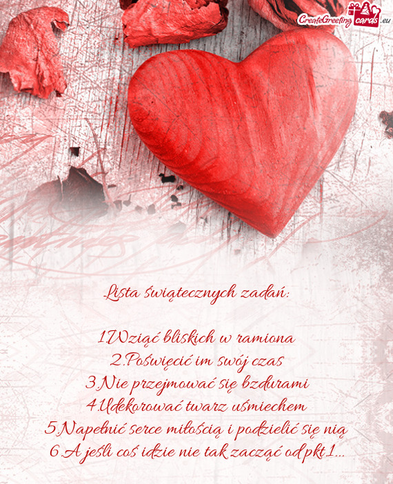 Lista świątecznych zadań