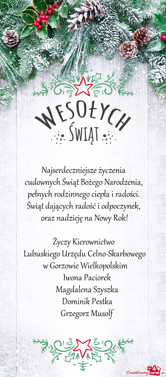 Lubuskiego Urzędu Celno-Skarbowego