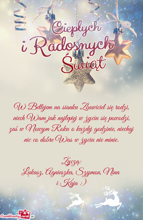 Łukasz, Agnieszka, Szymon, Nina