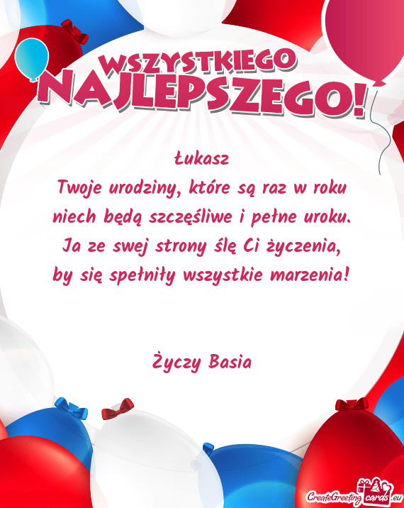 Łukasz Twoje urodziny