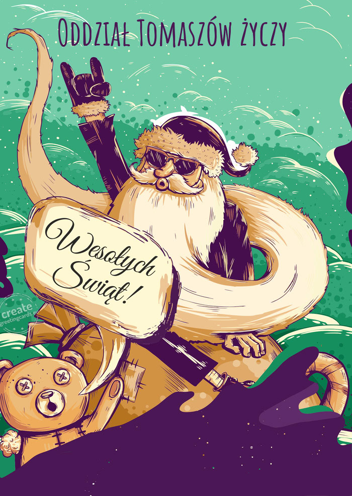 Luzackich Wesołych Świąt Oddział Tomaszów życzy