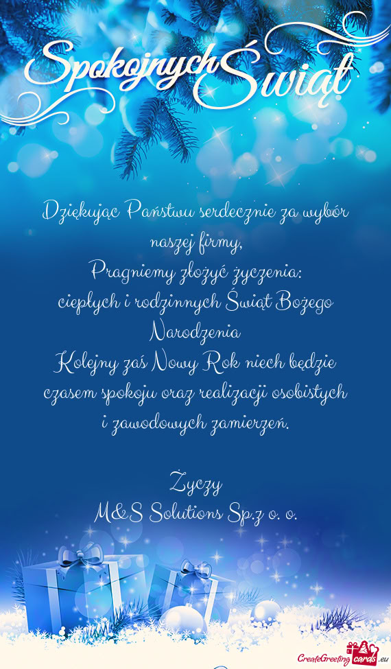 M&S Solutions Sp.z o. o