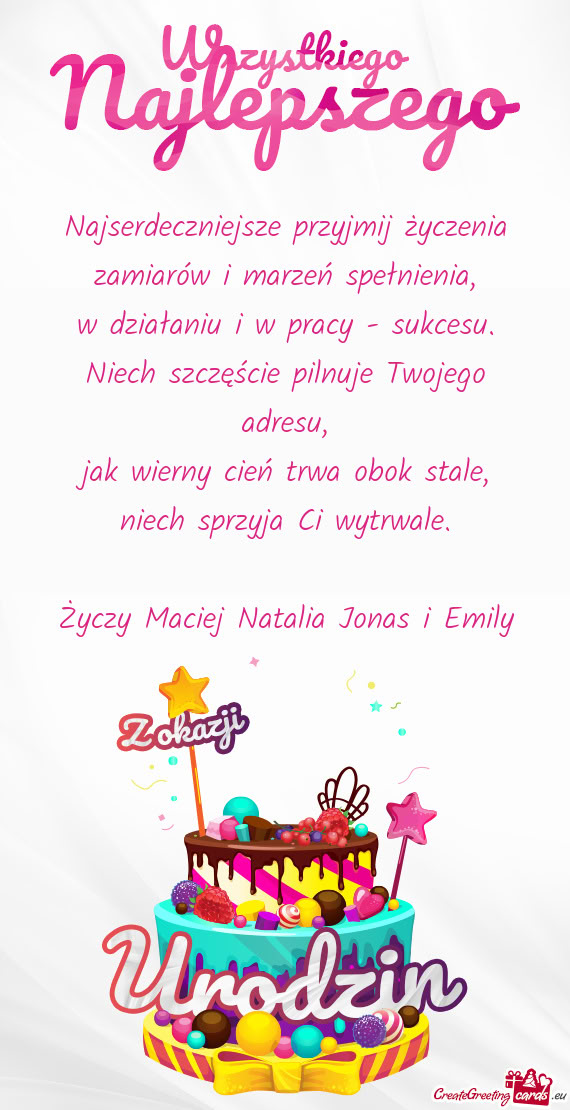 Maciej Natalia Jonas i Emily