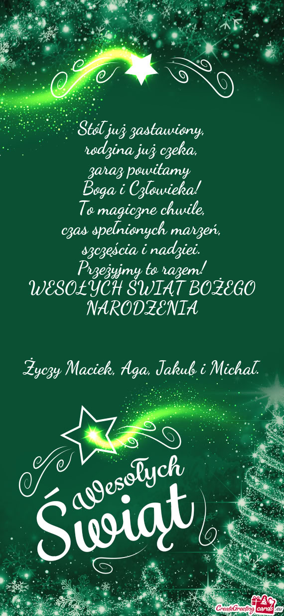 Maciek, Aga, Jakub i Michał