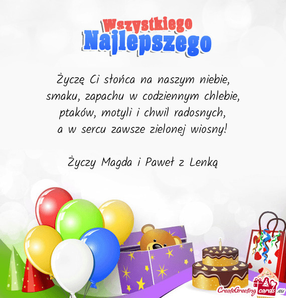 Magda i Paweł z Lenką