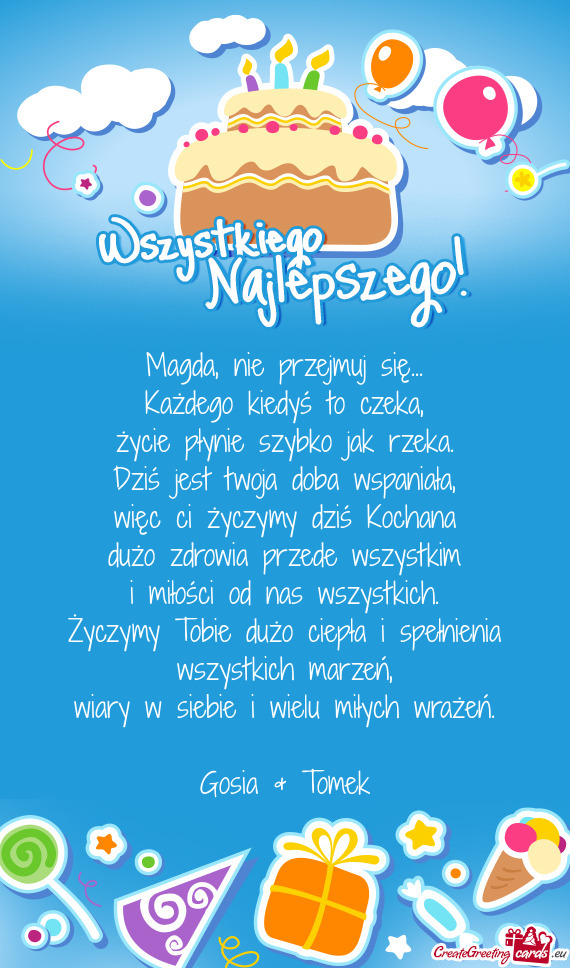 Magda, nie przejmuj się